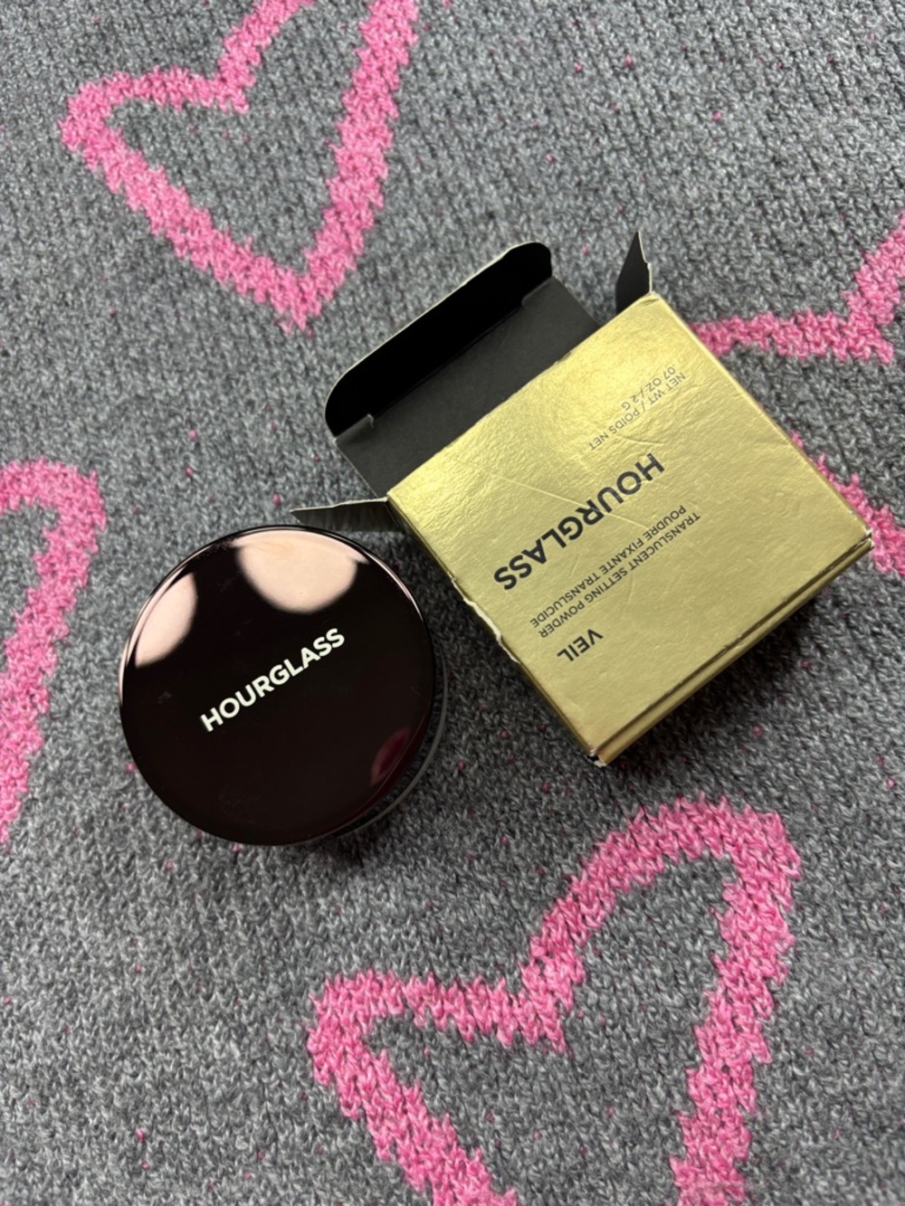 Hourglass Veil Translucent Setting Powder - Brown Compact with Gold Box